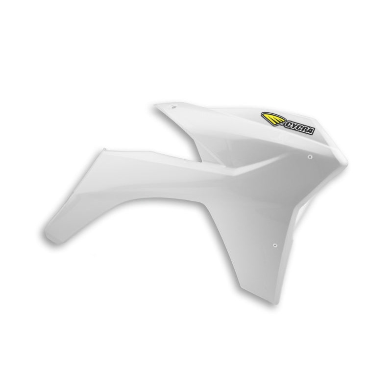 Cycra 11-13 KTM 125-500 SX/XC/SX-F/XC-F/XC-W/XCF-W/EXC-F Powerflow Radiator Shrouds – White
