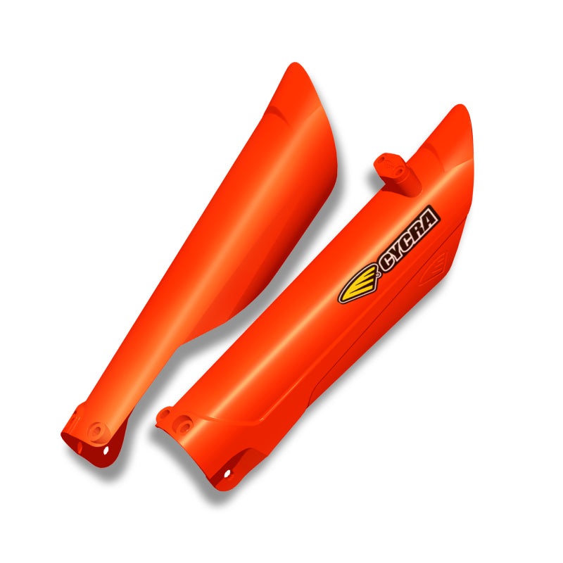 Cycra 15-22 KTM SX/SXF/XC/XCF 16-22 XCW/EXC Fork Guards – 2016 Orange