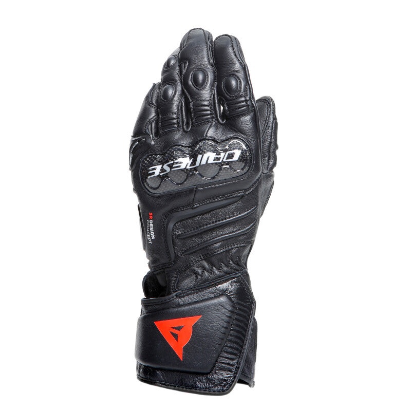 Dainese Carbon 4 Long Leather Gloves Black/Black/Black – Small
