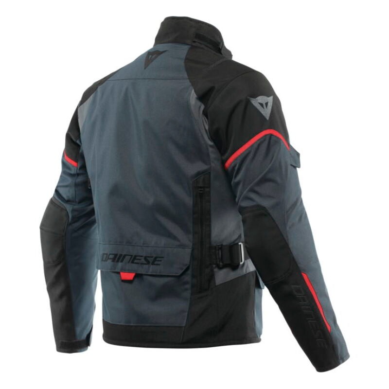 Dainese Tempest 3 D Dry Jacket Ebony/Black/Lava Red Size – 54