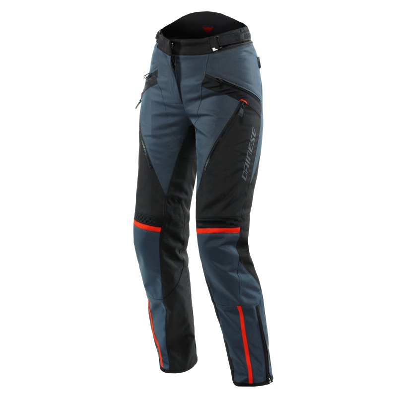 Dainese Tempest 3 Lady D-Dry Pants Ebony/Black/Lava-Red Size – 42
