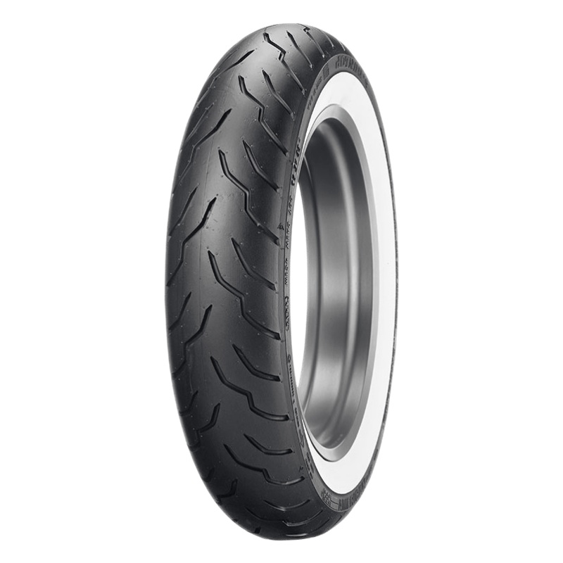 Dunlop American Elite Bias Front Tire – 130/90B16 M/C 67H TL  – Wide Whitewall