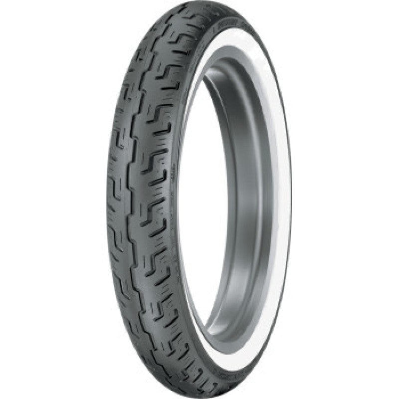 Dunlop D401 Front Tire – 100/90-19 M/C 57H TL – Wide Whitewall
