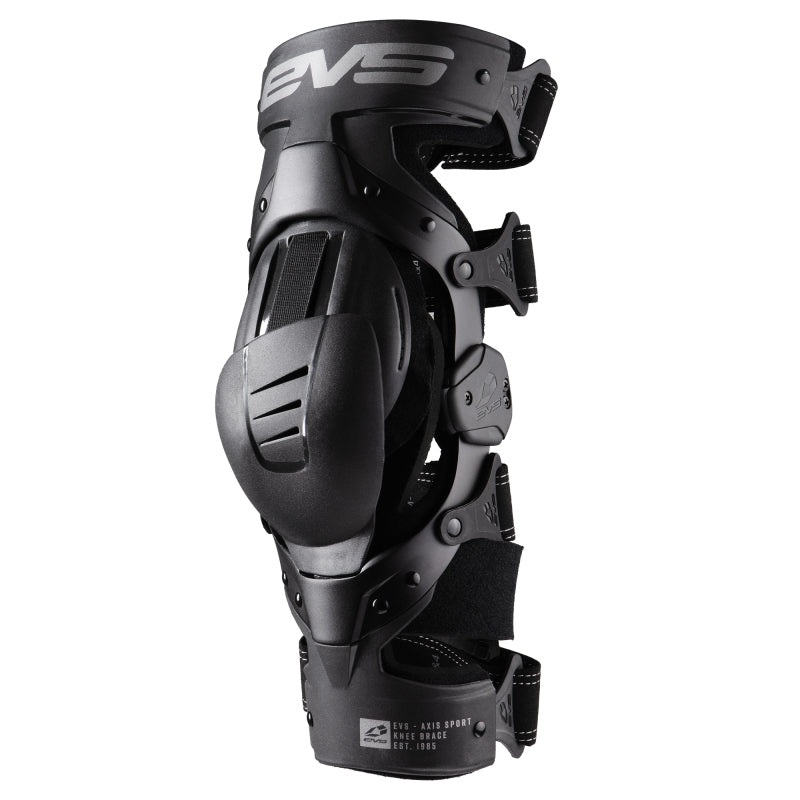 EVS Axis Sport Knee Brace Black/Black/Grey – Medium/Left