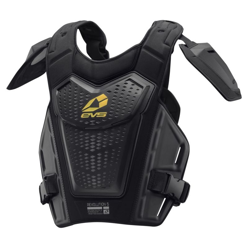 EVS Revo 5 Roost Deflector Black/Hiviz – Small/Medium