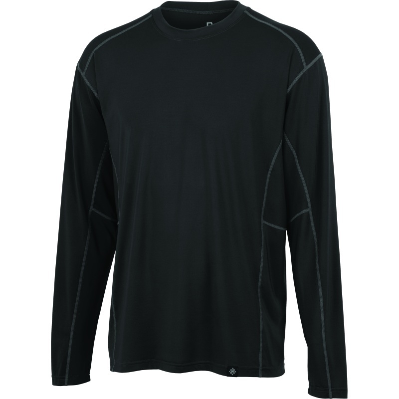 FIRSTGEAR Base Layer Shirt Lightweight Long-Sleeve Dark Grey – Large
