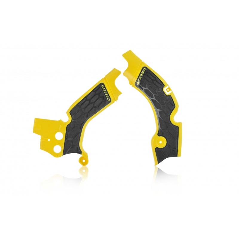 Acerbis 08-17 Suzuki RMZ450 Frame Guards- X-Grip – Yellow/Black