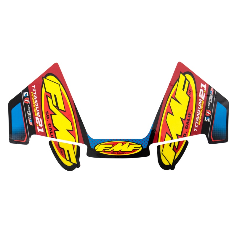 FMF Racing Titanium Powercore 2.1 Mylar Decal Replacement 3Pc