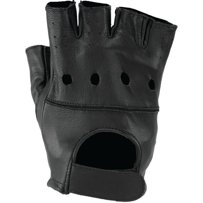 Kuryakyn Leather By River Road Hollister Shorty Gloves Black – 3XL