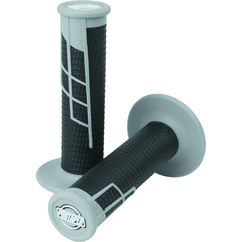 ProTaper Clamp-On 1/2 Waffle Grip – Gray/Black