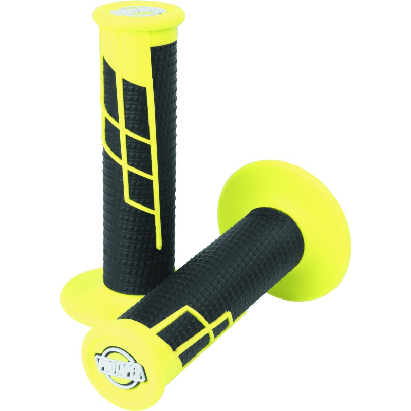 ProTaper Clamp-On 1/2 Waffle Grip – Neon Yellow/Black