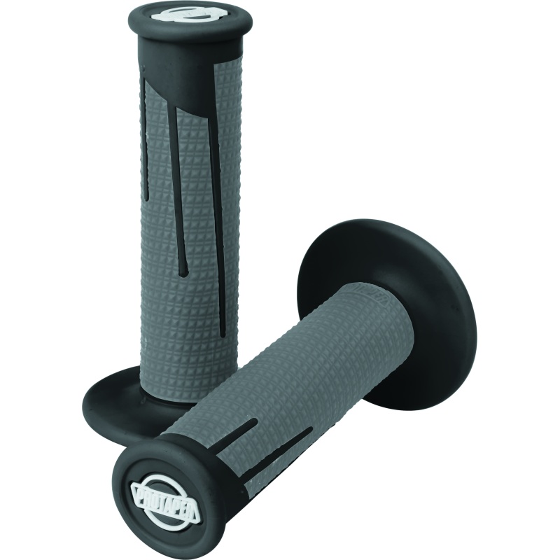 ProTaper Full Diamond Clamp-On Grips – Black/Dark Gray