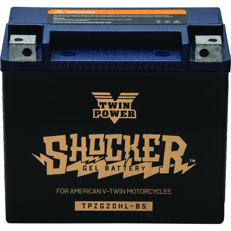 Twin Power YTX-20HL Shocker Gel Battery Replaces H-D 65989-97A 310 CCA