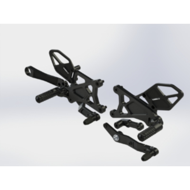 Vortex Racing Rearsets Replacement Rear Set- Black