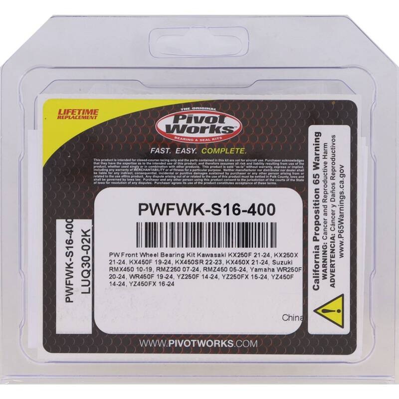 Pivot Works 21-23 Kawasaki KX250F Front Wheel Bearing Kit