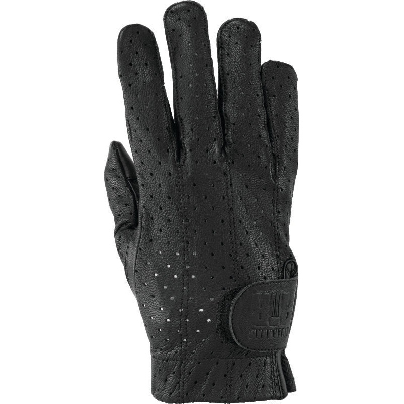 Kuryakyn Leather By River Road Tucson Leather Perforated Gloves Black – Medium