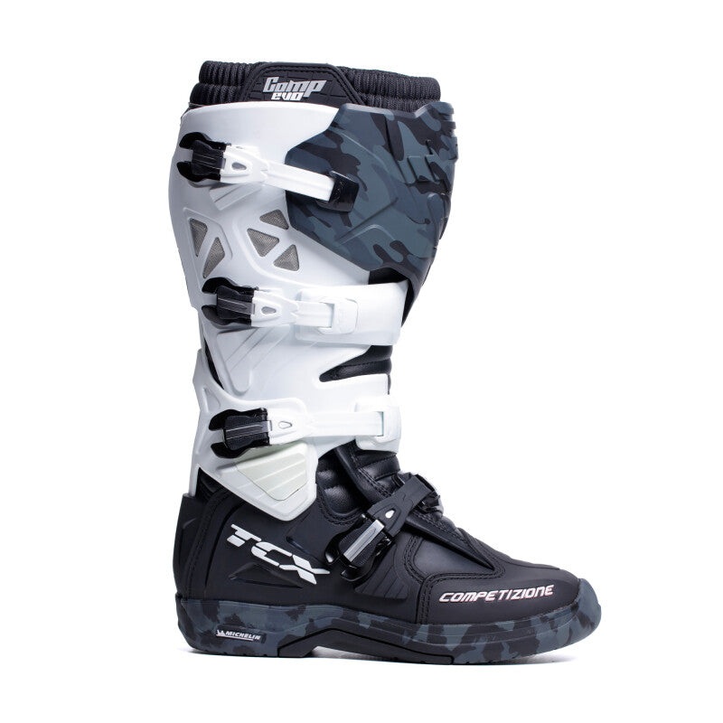 TCX Comp Evo 2 Michelin Boot Black/White/Camo Size – 40