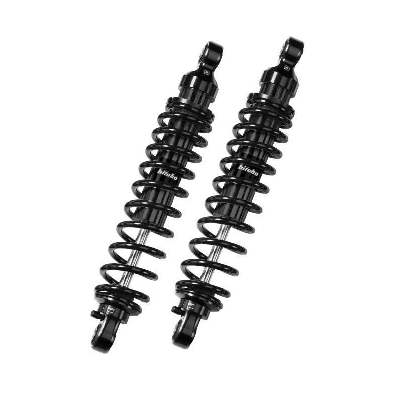 Bitubo WME0 Twinshocks Adjustable: Spring Preload, Rebound, Length 306mm, Dark Edition