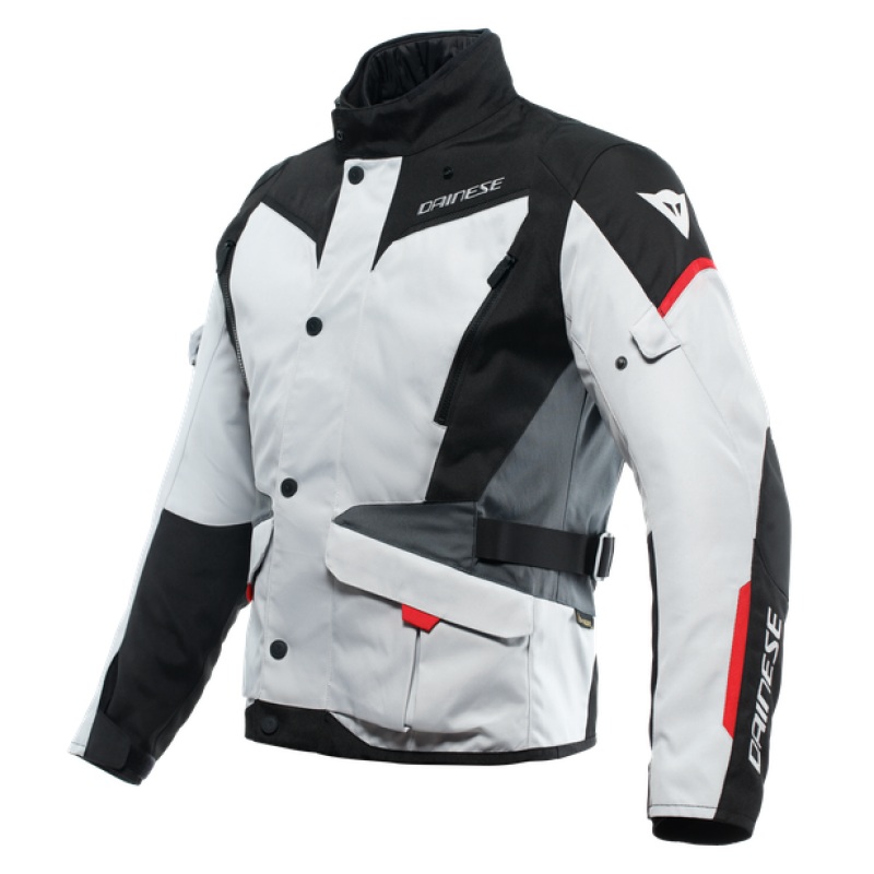 Dainese Tempest 3 D Dry Jacket Glacier Gray/Black/Lava Red Size – 52