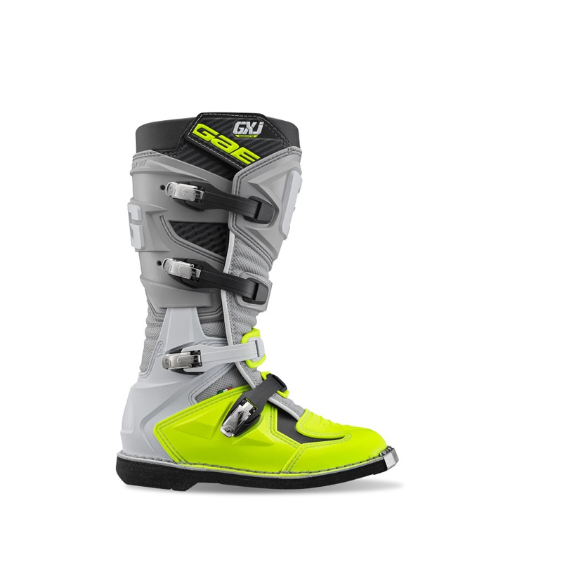 Gaerne GXJ Boot Grey/Fluorescent Yellow Size – Youth 6