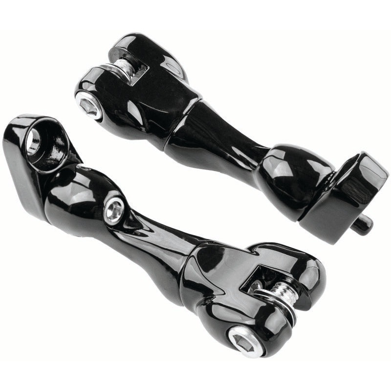 Kuryakyn Adjustable Passenger Peg Mount 93 and Up Touring Gloss Black