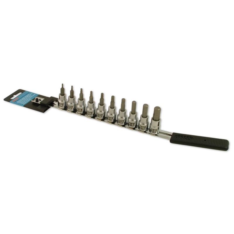 CruzTOOLS 3/8in. Drive Inch Hex Socket Bit Set for Powersports