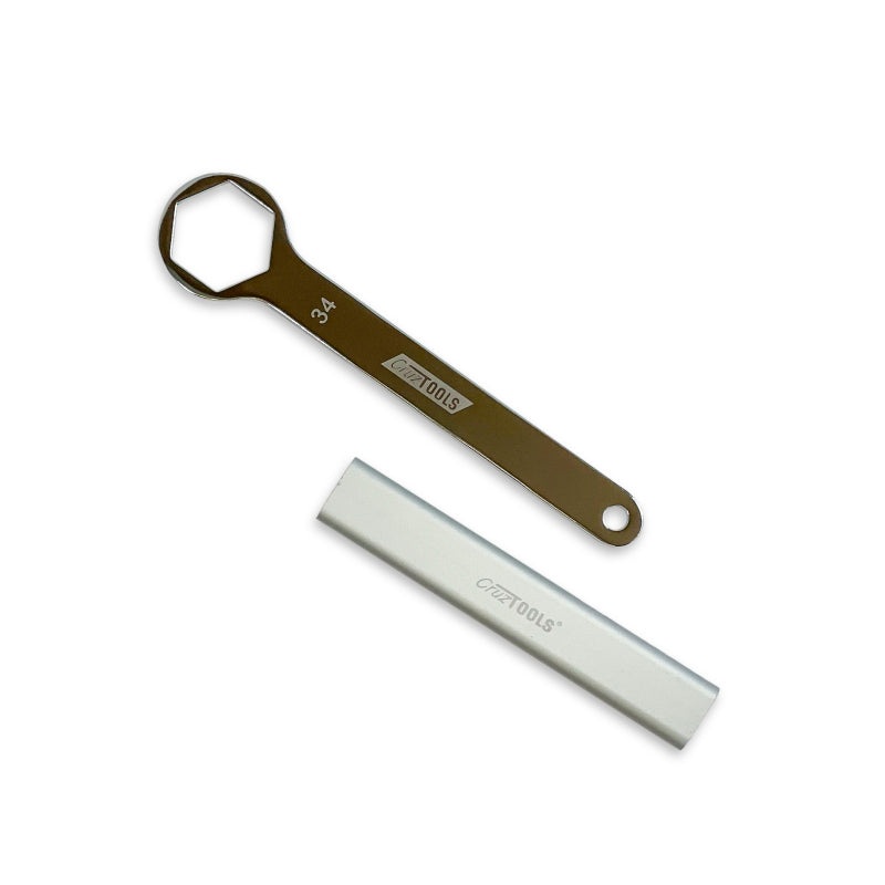 CruzTOOLS 34mm Axle Wrench with Extension for BMW Motorcycles