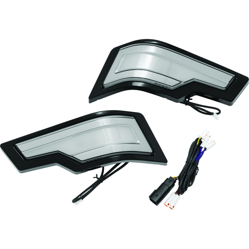 Kuryakyn Tracer Tour Pak Rear Lights Black Smoke Lens