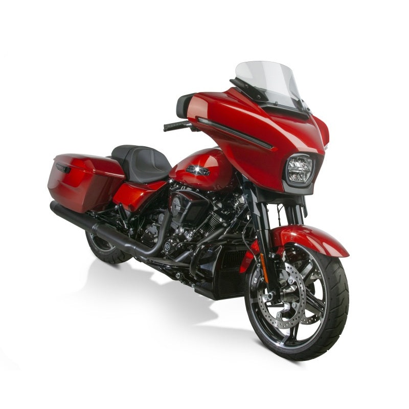 National Cycle 24+ Harley Davidson FLH/ 23 FLH CVO V-Stream Quantum Plus Mid Windshield- LT. Tint
