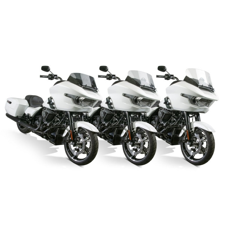 National Cycle 24+ Harley Davidson FLT/ 23 FLT CVO V-Stream Quantum Plus Short Windshield- Dk. Tint