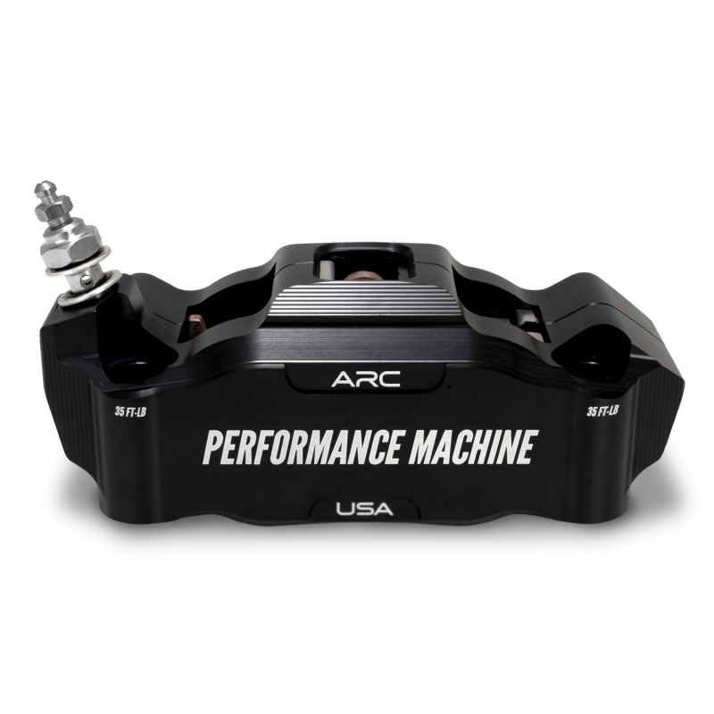 Performance Machine 125 x4 Race Series Radial Mount Caliper with ARC – Left – Black Ano