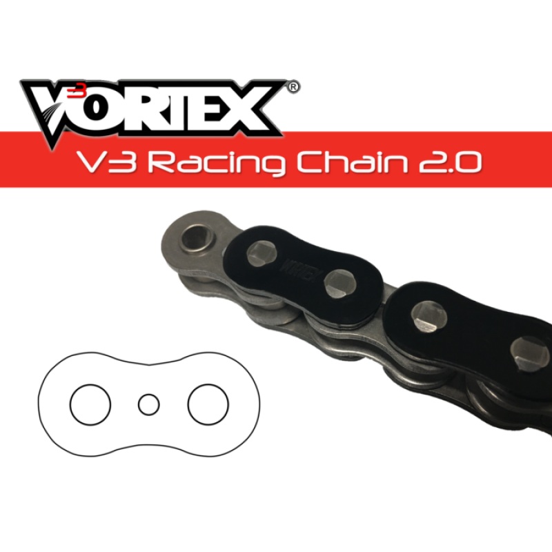 Vortex Racing V3 2.0 Chain 525SX3-120- Black