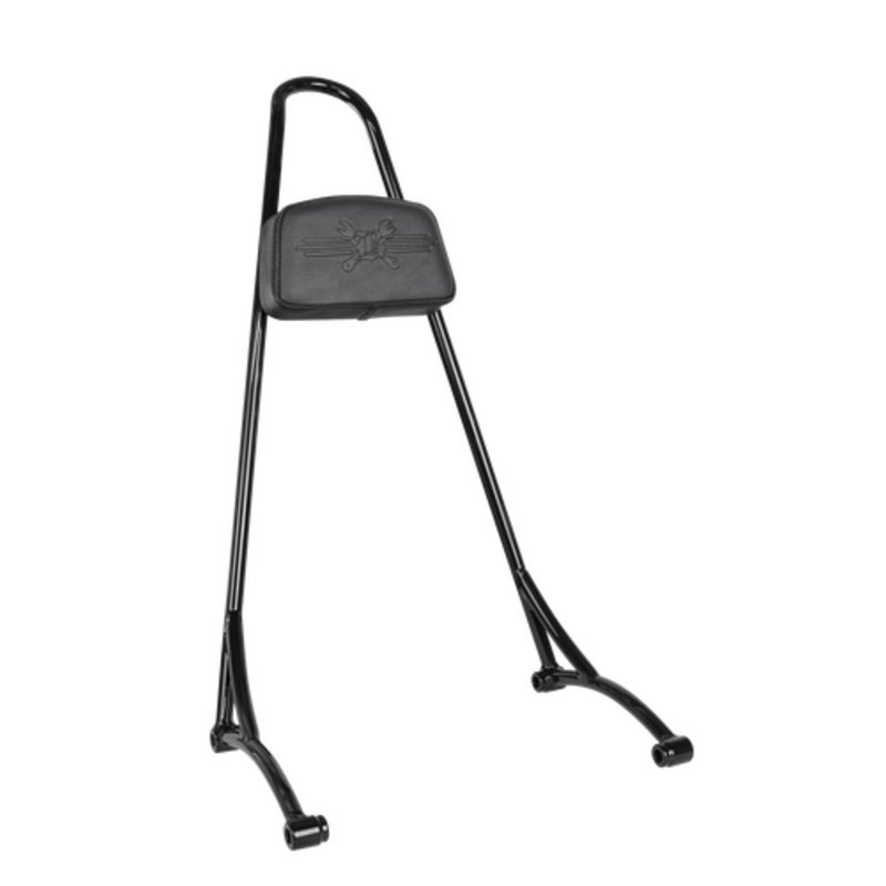 TALL SISSY BAR W/ PAD BLACK