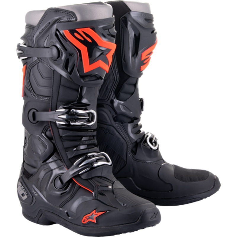 TECH 10 BOOTS BLACK/RED|7|8|9|10|11|12|13|14|FLUO