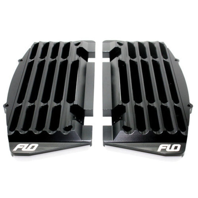 HIGH FLOW RADIATOR BRACES BLACK