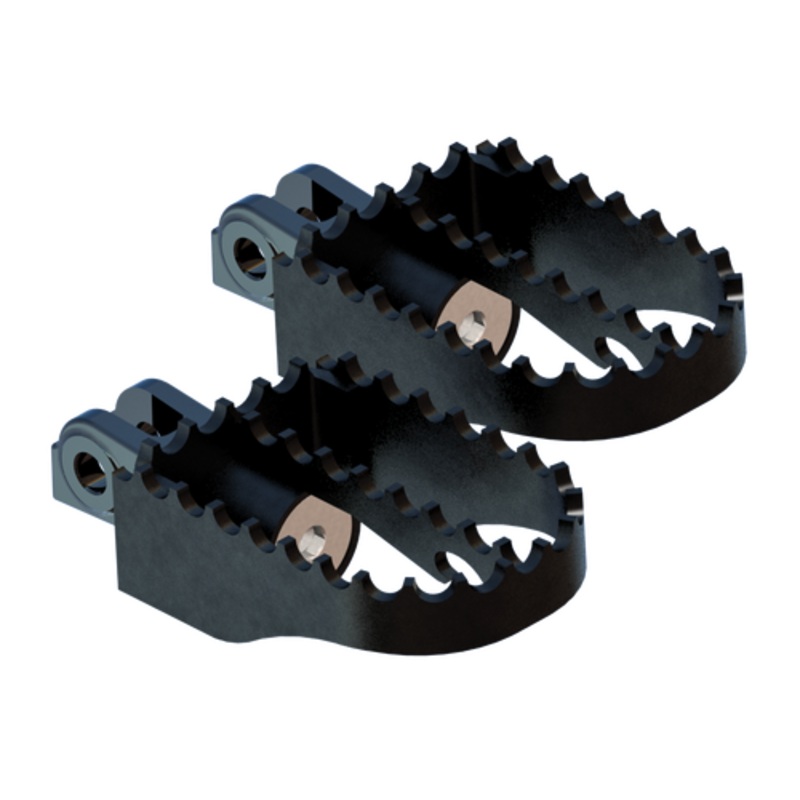 MX STYLE STYLE FOOT PEGS RIDER BLACK  SKU: 750-05858