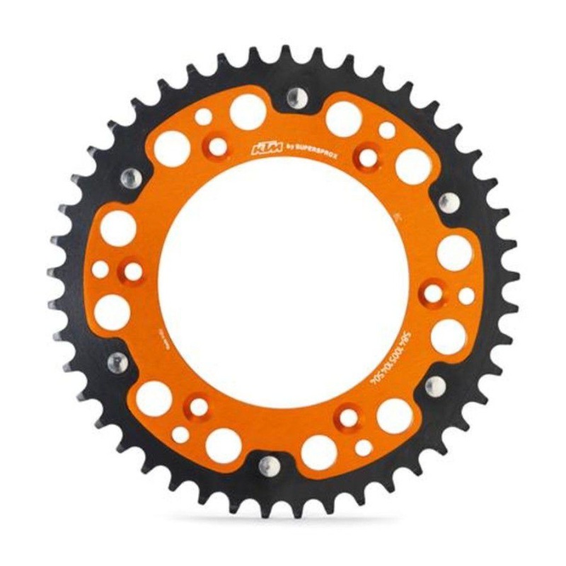 REAR SPROCKET ORANGE 46 T.